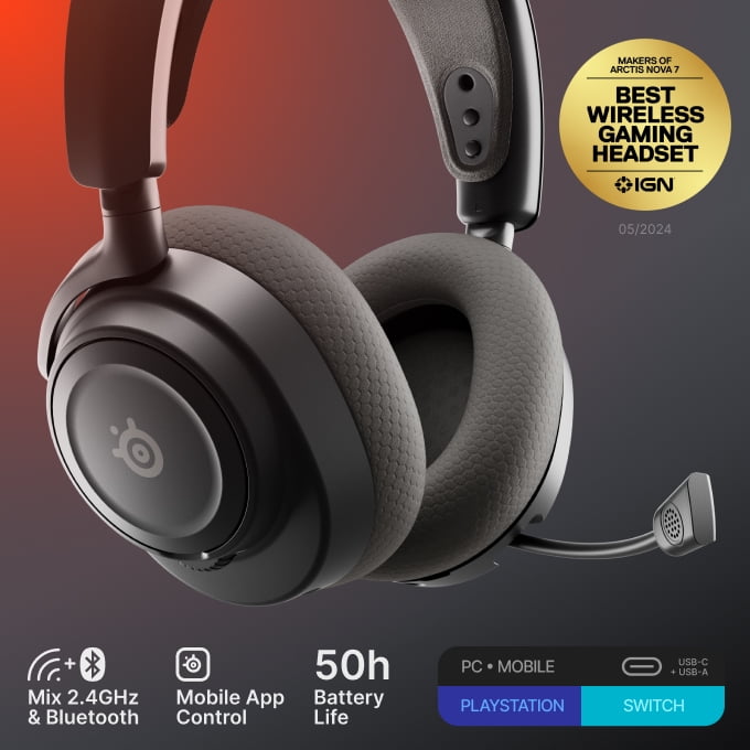 SteelSeries Arctis Nova 7 Wireless Gen 2 Multi-Platform Gaming