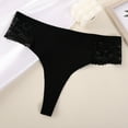 thumbnail image 5 of Bigersell Panties for Women Plus Size Clearance Period Underwear High Cut Panty Style P-1447 Cotton Boyshort Panties Ladies Thong Underwear Briefs Mid Waist Women's Briefs Black L, 5 of 5