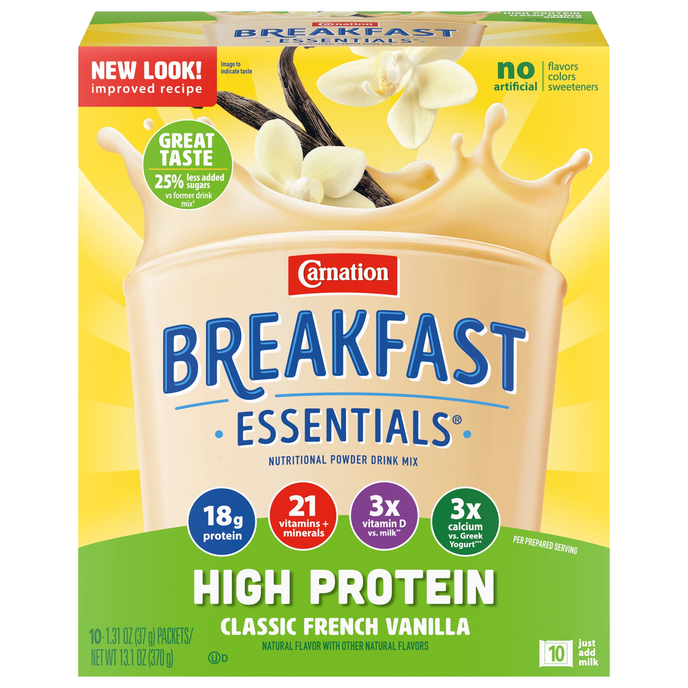 Carnation Breakfast Essentials High Protein Powder Nutritional