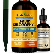 Liquid Chlorophyll Drops 2 Oz., Internal Deodorizer Energy Booster Highly Concentrated 50mg Chlorophyll for Maximum Strength Chlorophyll Water