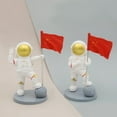 thumbnail image 4 of PENIKOKO Creative Space Cake Adornment Multi Colored Plastic Astronaut Decor 1 Set, 4 of 7