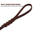 thumbnail image 3 of Dog Cowhide Traction Rope Head Layer Cowhide Small, Medium, and Large Dogs German Shepherd Dog Chain Genuine Leather Dog Traction Rope (red brown+copper hook 2.85M * 1.2CM), 3 of 5