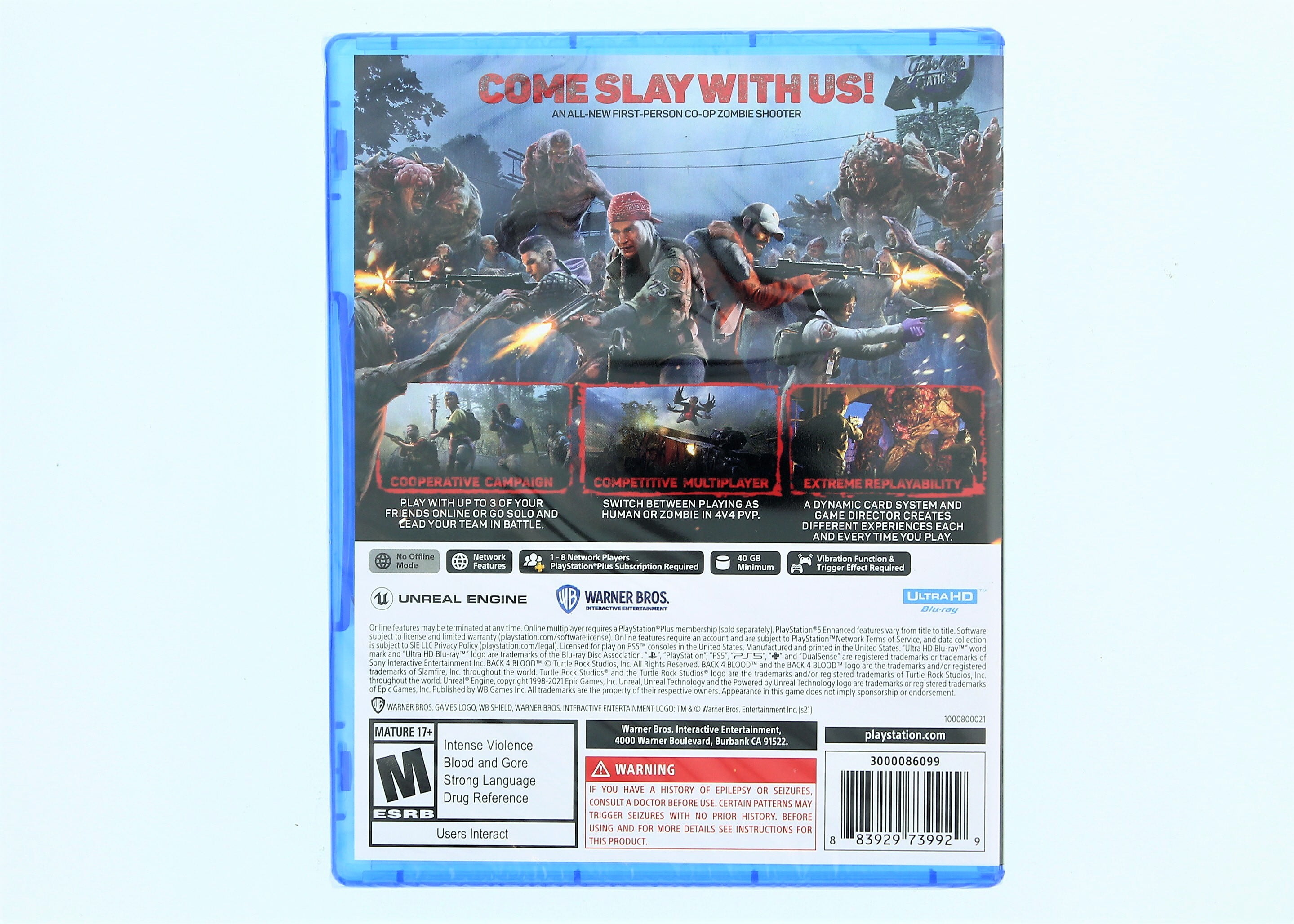 Back 4 Blood, Warner Bros., Next Generation PlayStation 5