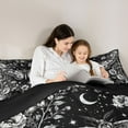 thumbnail image 5 of Homewish Abstract Moth 3 Pieces Queen Comforter Set for Teenagers Female Men Women,Gothic Floral Flowers Ultra Soft Bedding Sets,Galaxy Universe Stars Print Bedding Comforter Set Breathable, 5 of 8