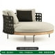 thumbnail image 1 of Outdoor sofa, curved single person balcony, solid wood designer, outdoor villa, rattan chair furniture My Lux Decor Round, 1 of 28