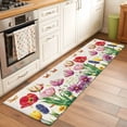 thumbnail image 3 of Spring Floral Large Area Rugs for Bedroom Living Room, Non Slip Carpet Bedside Rug, Summer Tulip Butterfly Elegant Botanical Rectangular Floor Cover Kitchen Accent Rug 2'x6' for Dining Room/Office, 3 of 9