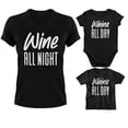 thumbnail image 4 of Wine All Night Whine All Day Mom And Baby Matching Shirts Bodysuit, Mommy Daughter Son Matching Tshirt, Mother’s Day Gift, Baby Shower Gift, 4 of 4