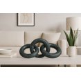 thumbnail image 2 of Meridian Furniture Rings Green Marble Decorative Chain Links, 2 of 6