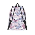 thumbnail image 2 of Lsque Butterflies in Pastel Pattern Canvas Daypack, Durable Backpack, High-quality Versatile Backpack,Vintage Compact Backpack-Small, 2 of 6