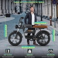 thumbnail image 5 of T73 Max Electric Bike for Adults, 48V 36Ah Large Battery, 750W Powerful Motor 20MPH, 20"×4" Fat Tire E-Mountain Bike Off-Road,Electric Bicycle UL2849, 5 of 9