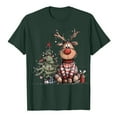 thumbnail image 6 of Kaprioy Christmas Shirts For Women 2025 Xmas Graphic Trees Shirt Winter T-Shirt Family Clothes Trendy Going Out Tops Dark Green, XL, 6 of 6