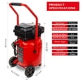 thumbnail image 3 of Craftsman Air Compressor, 10 Gallon Peak 1.8 Horsepower Oil-free Compressor, Max 150 PSI, Vertical Compressor Air Tools, Model: CMXECXA0331042, Red, 3 of 5