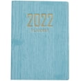 thumbnail image 1 of 2022 Lined Notebook/Journal Hardcover, Pocket Notebook Easy To Carry Management Small Size A7 Daily Personal Planner for School Atrovirens-Blue, 1 of 5