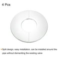 thumbnail image 3 of Wall Split Flange, 304 Stainless Steel Round Escutcheon Plate for 60mm Diameter Pipe, 4 Pack, 3 of 5