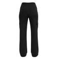 thumbnail image 4 of Iyufng Womens Leggings Slightly Flared Solid Color Yoga Pants Casual Fitness Pants with Pockets, 4 of 9