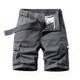 thumbnail image 2 of pstuiky Pantalones cortos de gimnasio, Pantalones cortos cargo de talla grande para hombre, con múltiples bolsillos, holgados, para playa y verano Pantalones cortos para correr para hombre, 2 of 4