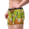 thumbnail image 3 of Wukai Tropical Summer Fruit Print Men’s Underwear Breathable Boxer Briefs,&nbsp;Moisture Wicking & Breathable-Small, 3 of 7
