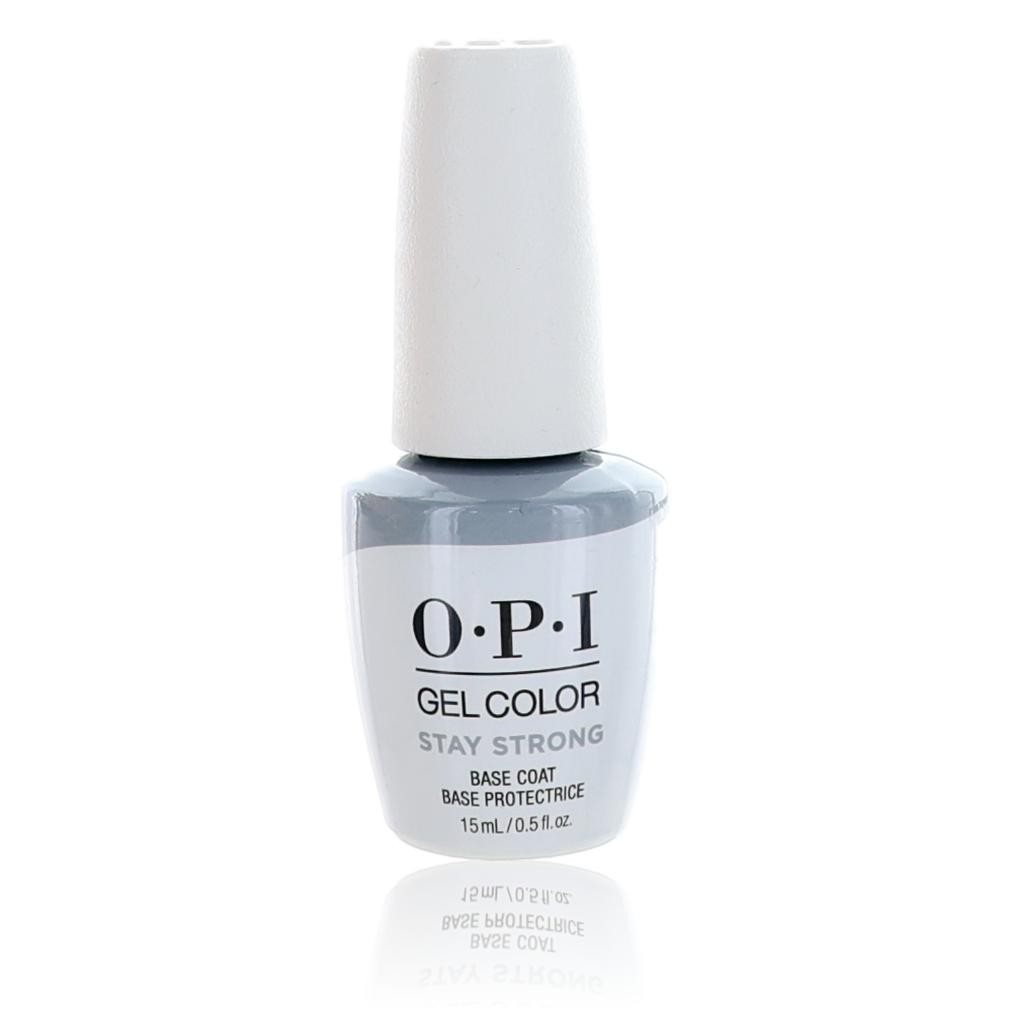 OPI GelColor Stay Strong Base Coat, 0.5 oz, Long-Lasting Gel Shine