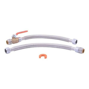 SharkBite Max 3/4 in. Push-to-Connect x 3/4 in. FIP Corrugated Stainless Steel Water Heater Connection Kit