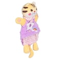 thumbnail image 3 of Manta de seguridad para bebés, peluche ultra suave, relajante, para dormir, con sonido de campana, juguete de seguridad morado, 3 of 14
