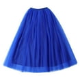 thumbnail image 5 of Gibobby Falda estampada para mujer Falda grande de cintura alta para mujer, falda de malla con cinturón elástico, falda tutú de fiesta, falda hinchada(Azul， Talla única), 5 of 5