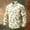 #068-Khaki, variant on Mens Casual Long Sleeve Shirt Vintage Camo Print Lapel Regular Fit For Outdoor Daily Leisure