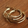 thumbnail image 4 of Large Chunky Gold Hoop Earrings for Women statement Huggie Fashion Prom Wedding Jewelry Gift, 4 of 12