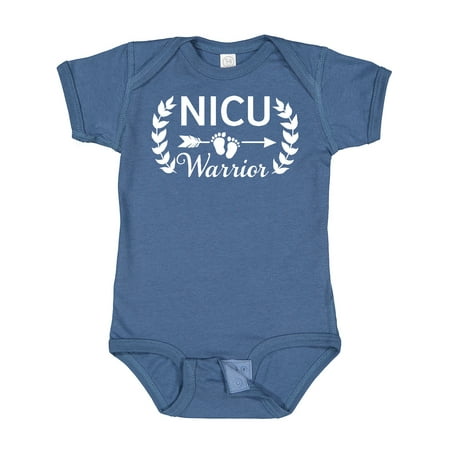

Inktastic NICU Warrior with Arrow and Baby Footprints Boys or Girls Baby Bodysuit