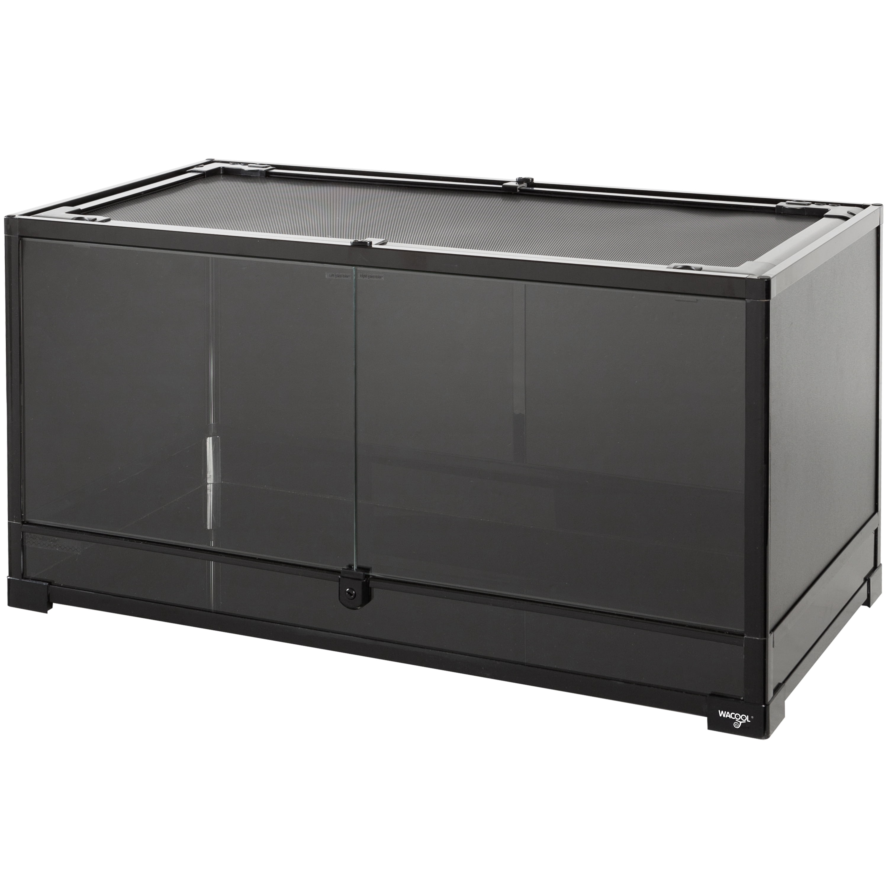 WACOOL  40 gallon Reptile Terrarium for Reptile and Amphibian, 36 x 18 x 18 inches, Black