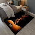 thumbnail image 2 of 4x5 Area Rugs Retro Acoustic Guitar Boys Rugs for Bedroom, Jumping Notes Kids Room Rug Soft Fuzzy Washable for Living Room Game Room Coffee Table, 2 of 7