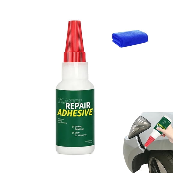 Multi-Purpose Car Bumper Repair Adhesive, Strong Flexible Auto Body Repair Glue, Weather‑Resistant Automotive Repair Glue, for Bumper, Trim, Plastic Cracks Breaks