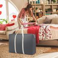 thumbnail image 3 of Heavy Duty Moving Bags for Clothes, Foldable Travel Bag Tote, Packing and Storage Bag, Organizer for Dorm, Bedroom, Wardrobes, 3 of 3