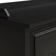 thumbnail image 5 of Woodland 40W Shoe Storage Bench with Doors in Black Suede Oak - Engineered Wood, 5 of 9