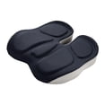 thumbnail image 4 of Cojín de asiento Zulema espuma viscoelástica antideslizante cómodo transpirable para silla de oficina Gris, 4 of 8