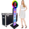 thumbnail image 1 of Portable Photo Booth for 10.2" 10.9" 11" 12.9" iPad Selfie Machine Portable Metal Shell Adjustable Stand Photobooth Machine with RGB LED Ring Light for Wedding Halloween Christmas, 1 of 7