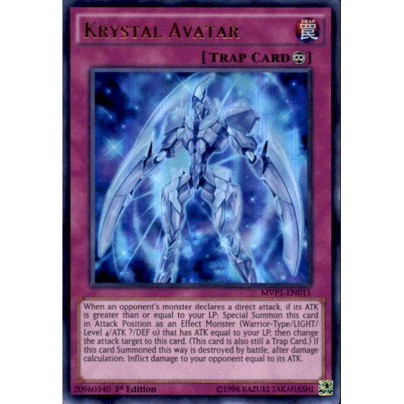 YuGiOh Dark Side of Dimensions Movie Ultra Rare Krystal Avatar MVP1-EN011
