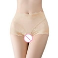 thumbnail image 5 of Gibobby Braguita cintura alta Bragas mujer Sexy Bikini Briefs Braguitas encaje Hipster Lencería Ropa interior（Caqui， XL), 5 of 5