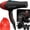 Black/Red, variant on Professional Ionic Salon Hair Dryer, 2200 Watt AC Ceramic Tourmaline Blow Dryer, Quiet Hair Dryers with Diffuser & 2 Concentrator Nozzle Attachments Black/Red