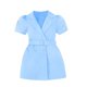 thumbnail image 1 of Odeerbi Niñas Verano Blazer Vestido Notched Lapel Doble Pechera Cinturón Vestido Trabajo Oficina Manga Corta, 1 of 4