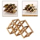 thumbnail image 5 of Estante de madera para vino, práctico soporte para botellas, estante de almacenamiento para cocina 6 botellas de madera oscura, 5 of 8