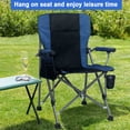 thumbnail image 4 of Pinshey Heavy-Duty Folding Camping Chair with Side Storage Pocket, Blue, 4 of 9