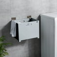 thumbnail image 4 of Gallickan Wall-mounted Laundry Basket, Plastic Hamper for Dirty Clothes, Punch-free Storage Bins with Handle, for Organizing Home, Clothes, Towels, Blanket, Toys, Gray, 4 of 8