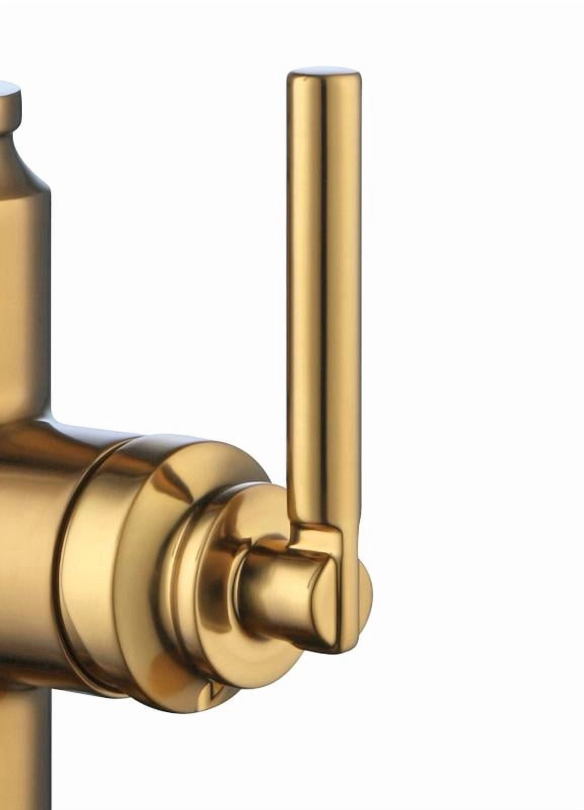 Better Homes & Gardens Modern Heirloom Pull Down Kitchen Faucet, Heritage Gold