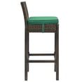 thumbnail image 2 of Modway Conduit 30" Rotin & Tabouret de Bar en Aluminium en Brun/vert, 2 of 3
