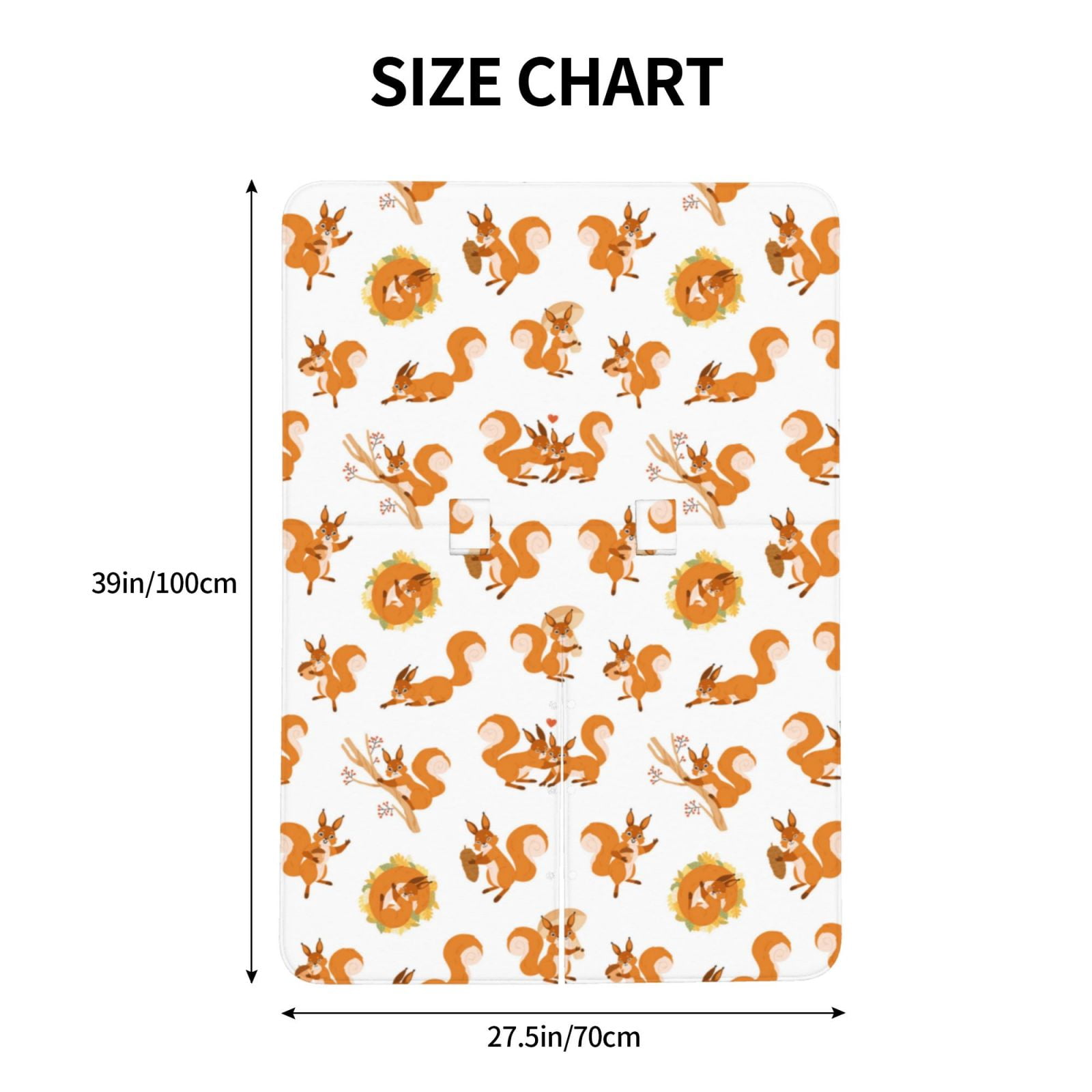 Naloa Squirrel Playing Baby Car Seat Cover, Breathable Baby Carrier Cover, Multiuse Baby Carrier Cover & Nursing Breastfeeding Cover