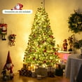 thumbnail image 2 of Costway 7 FT Pre-Lit Artificial Christmas Tree with 1098 Branch Tips 1000 Warm White LED Lights 3 Lighting Modes, 2 of 10