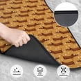 thumbnail image 5 of Uemuo Car Floor Mats - Dachshund Dog Puppy Pattern Carpet Floor Mats for Cars, Auto Accessories Front & Rear Car Floor Foot Mat Sets of 4 Pieces, 5 of 6
