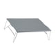 thumbnail image 3 of Mesa de picnic plegable para exteriores para barbacoa, ligera y duradera, de aluminio gris, mesa de camping portátil, 3 of 8