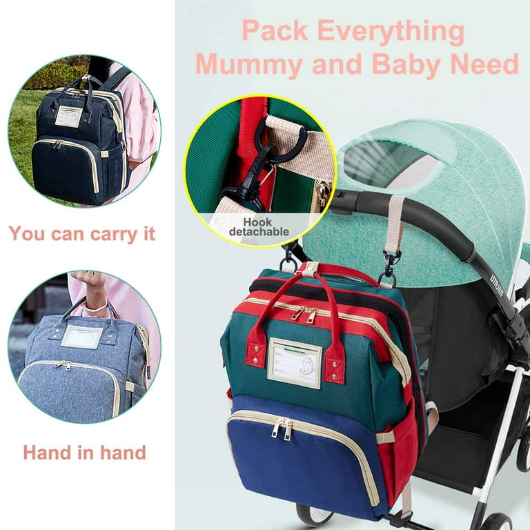 Multi Function Baby Diaper Bag Backpack with Changing station Mommy travel  bag