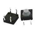 thumbnail image 2 of 20Pcs/lot 8x8x5MM 4PIN/2PIN G77 Conductive Silicone Soundless Tactile Tact Push Button Micro Switch Self-rese, 2 of 6